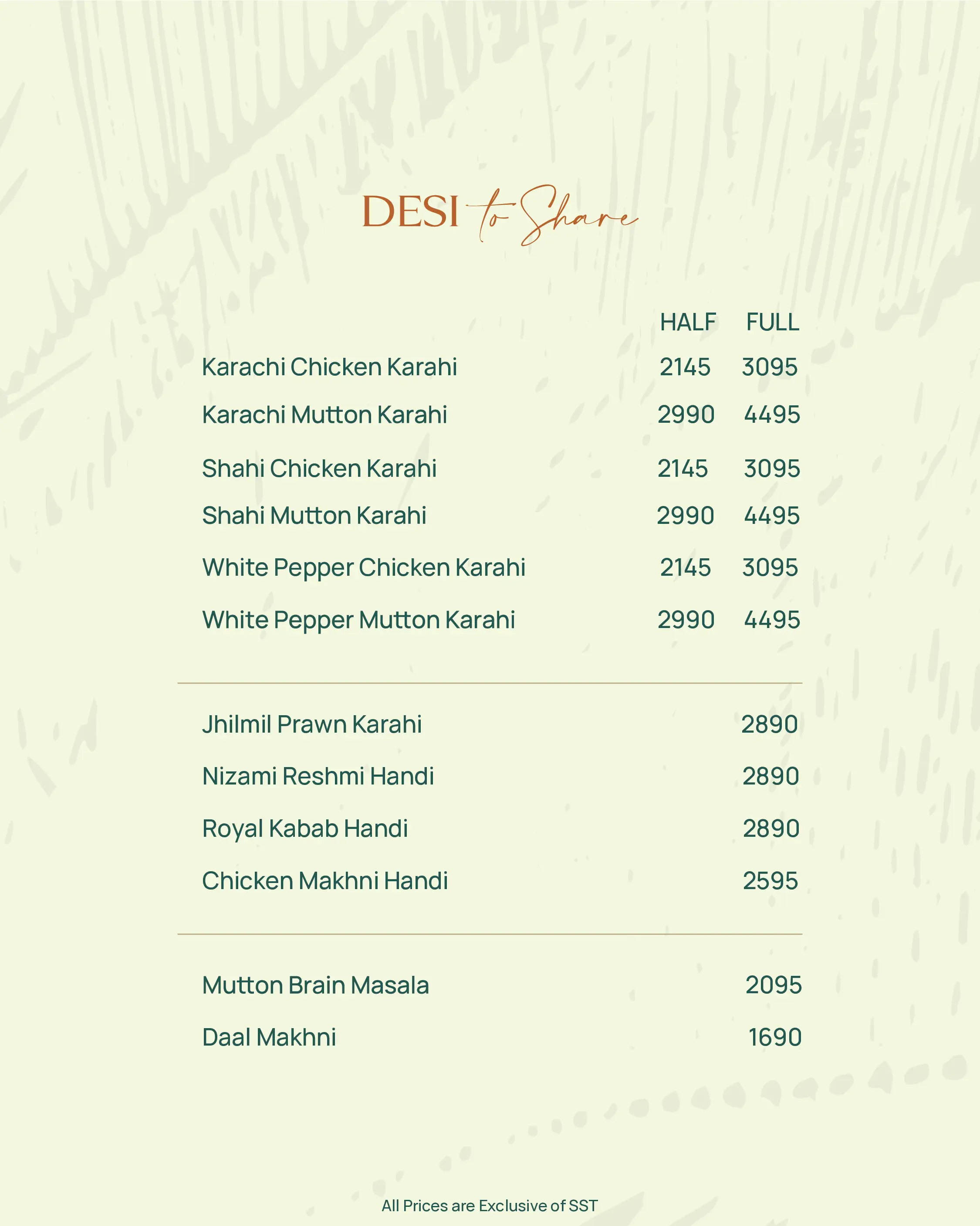 Desserts and Sweets - Mizaaj Restaurant